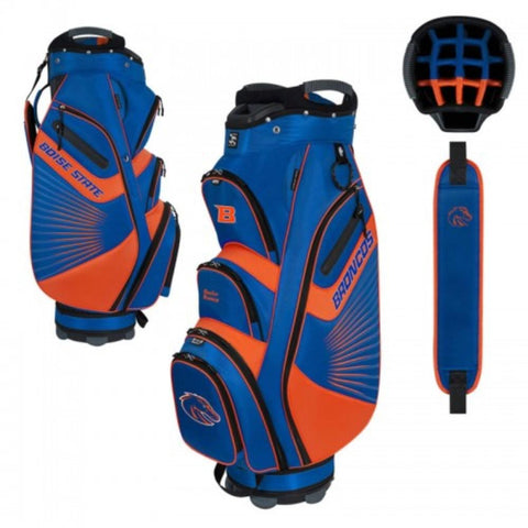 Shop Boise State Broncos WinCraft "The Bucket II" 14-Way Cooler Cart Golf Bag - Sporting Up