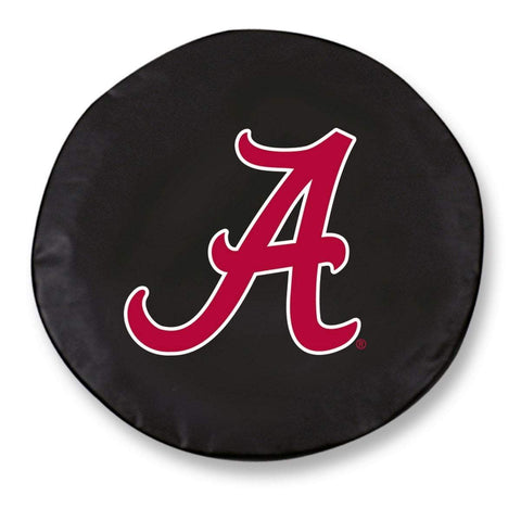 Alabama Crimson Tide HBS schwarzes Vinyl „A“ für Autoreifenabdeckung – sportlich