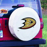 Anaheim ducks hbs cubierta de neumático de repuesto equipada con vinilo blanco - sporting up