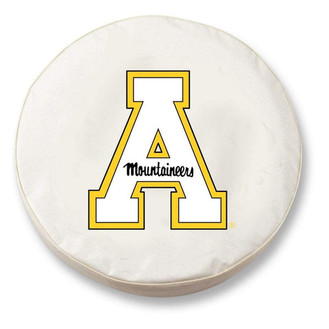 Shop Appalachian State Mountaineers HBS White Fitted Car Tire Cover - Sporting Up