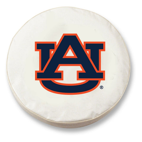 Passende Ersatzreifenabdeckung aus weißem Vinyl für die Auburn Tigers HBS – sportlich