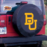 Baylor Bears HBS Black Vinyl Fitted Spare Car Tire Cover - Sporting Up