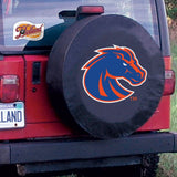 Boise State Broncos HBS Black Vinyl Fitted Spare Car Tire Cover - Sporting Up