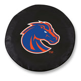 Boise State Broncos HBS Black Vinyl Fitted Spare Car Tire Cover - Sporting Up