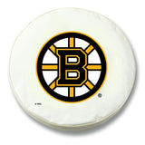 Boston bruins hbs cubierta de neumático de repuesto equipada con vinilo blanco - sporting up