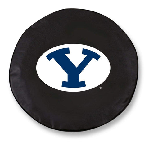Shop BYU Cougars HBS Black Vinyl Fitted Spare Car Tire Cover - Sporting Up