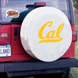 Cubierta de neumático de automóvil equipada con vinilo blanco hbs de osos dorados de California - sporting up
