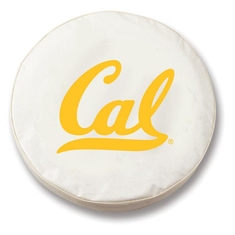 Shop California Golden Bears HBS White Vinyl Fitted Car Tire Cover - Sporting Up