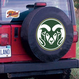 Colorado State Rams HBS Black Vinyl Fitted Spare Car Tire Cover - Sporting Up