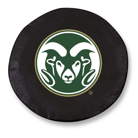 Colorado State Rams HBS Ersatzreifenabdeckung aus schwarzem Vinyl – sportlich