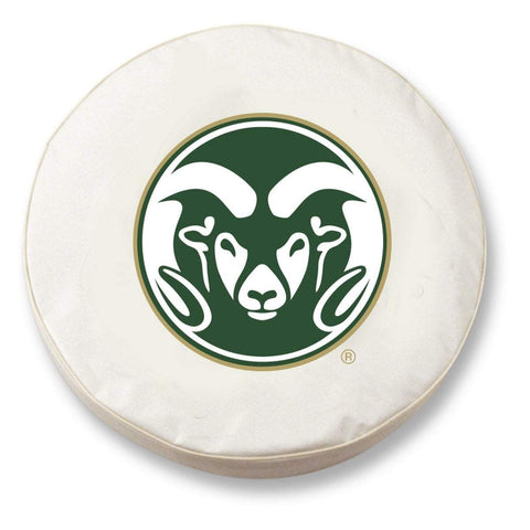 Shop Colorado State Rams HBS White Vinyl Fitted Spare Car Tire Cover - Sporting Up