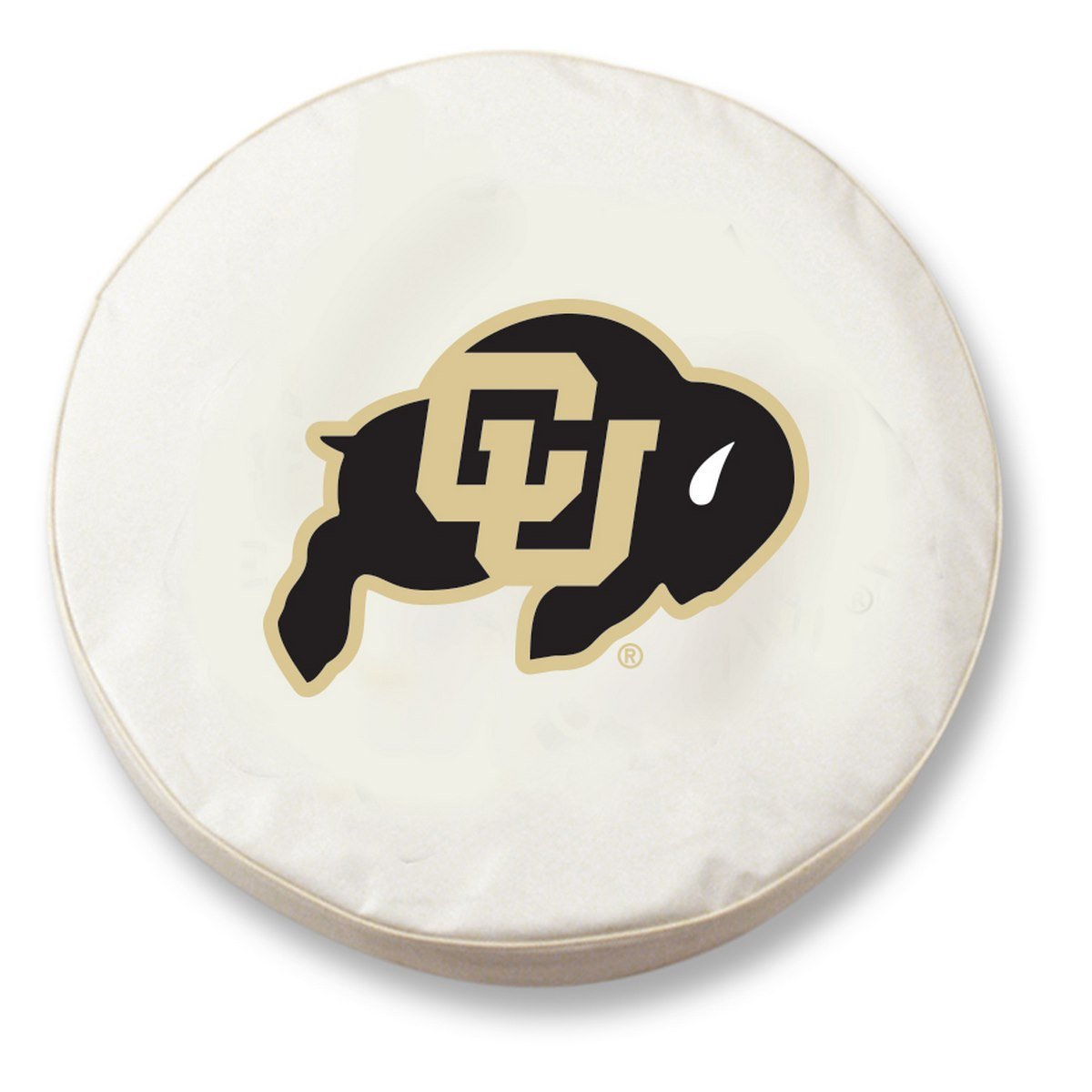 Colorado Buffaloes HBS White Vinyl Fitted Spare Car Tire Cover Sporting Up