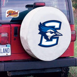 Creighton Bluejays HBS White Vinyl Fitted Spare Car Tire Cover - Sporting Up
