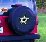 Dallas stars hbs housse de pneu de voiture de secours en vinyle noir - faire du sport