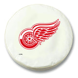 Housse de pneu de voiture de secours équipée en vinyle blanc HBS des Red Wings de Detroit - Sporting up