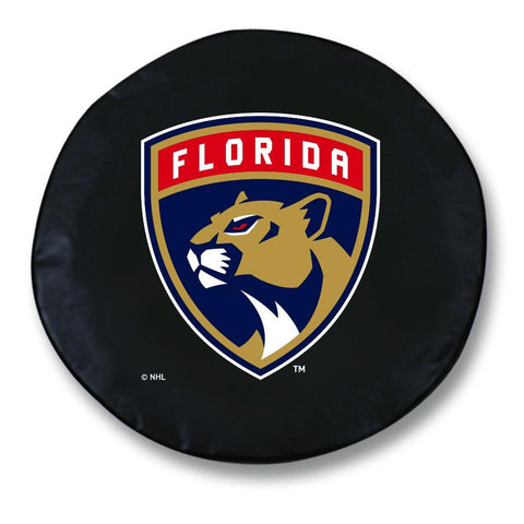 Achetez la housse de pneu de rechange équipée en vinyle noir hbs des Panthers de la Floride - Sporting Up