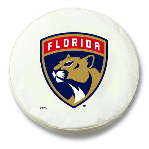Florida Panthers HBS Ersatzreifenabdeckung aus weißem Vinyl – sportlich
