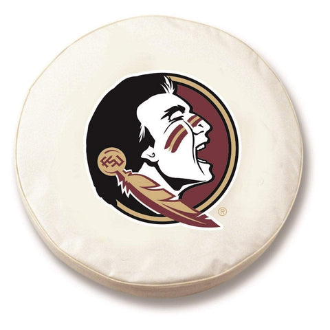 Florida State Seminoles HBS Head White Fitted Car Tire Cover - Sporting Up