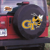 Georgia Tech Yellow Jackets HBS Black Fitted Car Tire Cover - Sporting Up