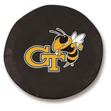 Georgia Tech Yellow Jackets HBS Black Fitted Car Tire Cover - Sporting Up