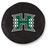 Hawaii Warriors HBS Ersatzreifenabdeckung aus schwarzem Vinyl – sportlich
