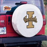 Idaho Vandals HBS White Vinyl Fitted Spare Car Tire Cover - Sporting Up