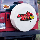 Illinois state redbirds hbs cubierta de neumático de automóvil equipada con vinilo blanco - sporting up