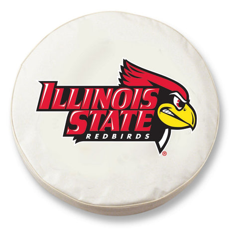 Illinois state redbirds hbs cubierta de neumático de automóvil equipada con vinilo blanco - sporting up