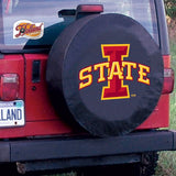 Cubierta de neumático de coche de repuesto equipada con vinilo negro hbs de ciclones del estado de Iowa - sporting up