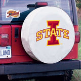 Cubierta de neumático de coche de repuesto equipada con vinilo blanco hbs de ciclones del estado de Iowa - sporting up