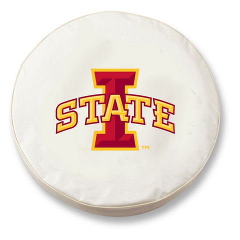 Shop Iowa State Cyclones HBS White Vinyl Fitted Spare Car Tire Cover - Sporting Up
