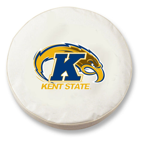 Kaufen Sie „Kent State Golden Flashes HBS“-Autoreifenabdeckung aus weißem Vinyl – sportlich