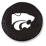 Kansas State Wildcats HBS Autoreifenabdeckung aus schwarzem Vinyl – sportlich