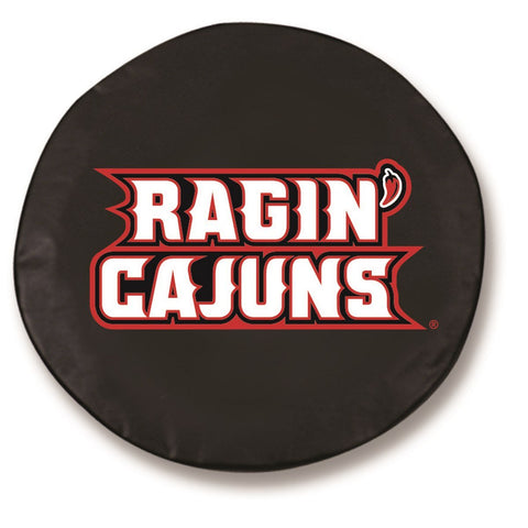 Louisiana-Lafayette Ragin Cajuns HBS Black Fitted Car Tire Cover - Sporting Up