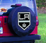 Los angeles kings hbs cubierta de neumático de repuesto instalada en vinilo negro - sporting up