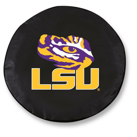 Shop LSU Tigers HBS Black Vinyl Fitted Spare Car Tire Cover - Sporting Up