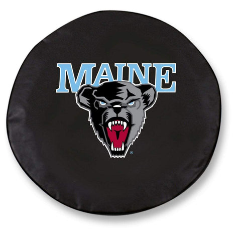 Maine black bears hbs svart vinylmonterat reservdäcksskydd för bil - sportigt