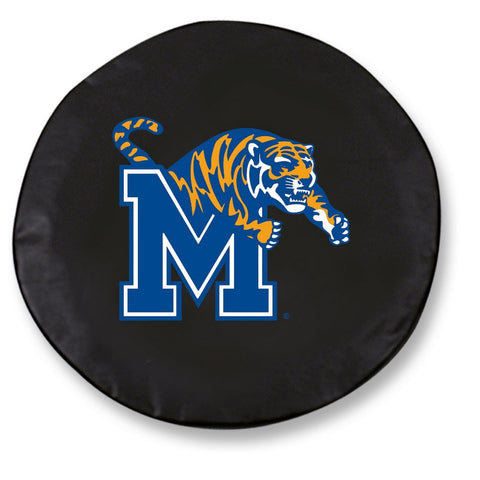 Memphis Tigers HBS Black Vinyl Fitted Spare Car Tire Cover - Sporting Up