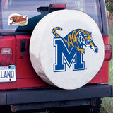 Memphis tigres hbs cubierta de neumático de repuesto equipada con vinilo blanco - sporting up