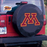Minnesota golden gophers hbs cubierta de neumático de coche equipada con vinilo negro - sporting up