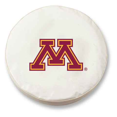 Shop Minnesota Golden Gophers HBS White Vinyl Fitted Car Tire Cover - Sporting Up