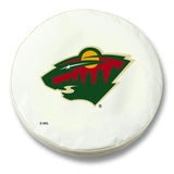 Minnesota Wild HBS White Vinyl Fitted Spare Car Tire Cover - Sporting Up