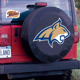 Montana State Bobcats HBS Black Vinyl Fitted Car Tire Cover - Sporting Up