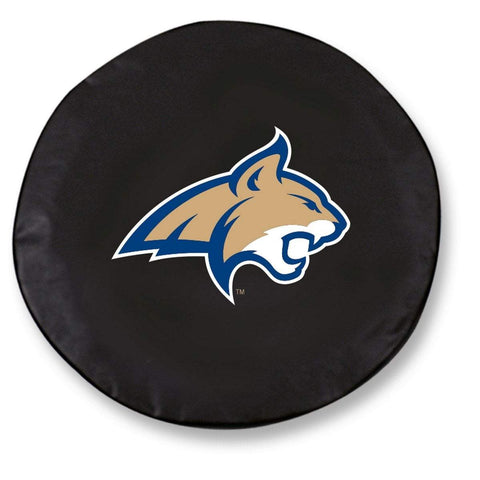 Shop Montana State Bobcats HBS Black Vinyl Fitted Car Tire Cover - Sporting Up