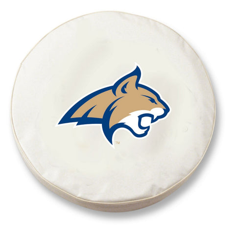 Shop Montana State Bobcats HBS White Vinyl Fitted Car Tire Cover - Sporting Up