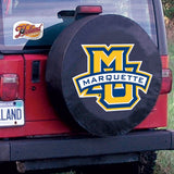 Marquette Golden Eagles HBS Black Vinyl Fitted Car Tire Cover - Sporting Up