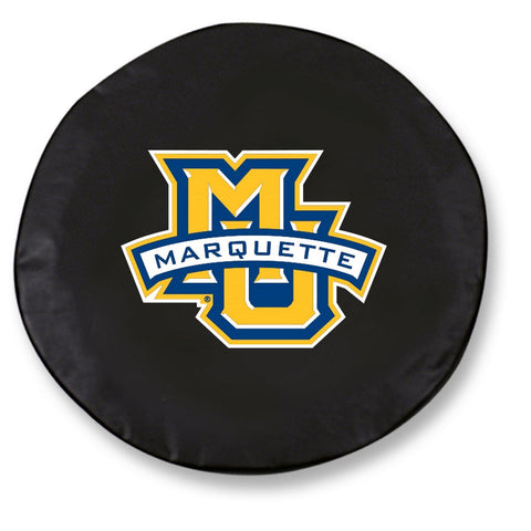 Shop Marquette Golden Eagles HBS Black Vinyl Fitted Car Tire Cover - Sporting Up