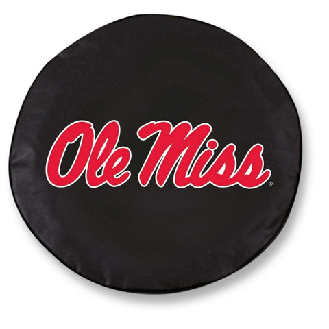 Ole miss rebels hbs cubierta de neumático de repuesto equipada con vinilo negro - sporting up