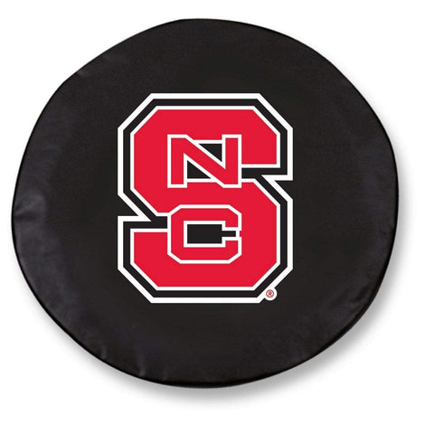 NC State Wolfpack HBS Black Vinyl Fitted Spare Car Tire Cover - Sporting Up