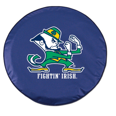Compre Notre Dame Fighting Irish HBS Navy "ND" cubierta para llantas de automóvil ajustada - sporting up
